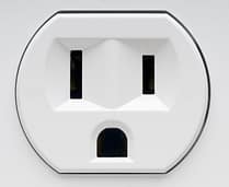 Sad face electrical socket
